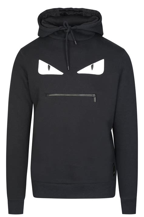 fendi bug eyes hooded sweatshirt.